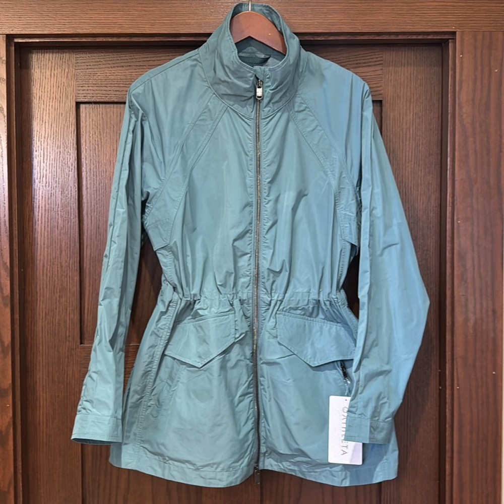 NWT Athleta Westerly Jacket in Deep Ocean Teal—Size Medium - Picture 3 of 7